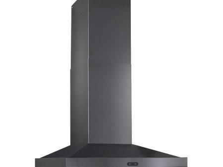 **DISCONTINUED** Broan® Elite EW54 Series 30-Inch Wall-Mount Range Hood, 600 Max Blower CFM, Black Stainless Steel For Cheap