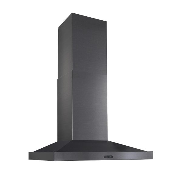 **DISCONTINUED** Broan® Elite EW54 Series 30-Inch Wall-Mount Range Hood, 600 Max Blower CFM, Black Stainless Steel For Cheap