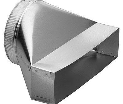 10  Round to Rectangular Transition for Range Hoods and Bath Ventilation Fans Sale