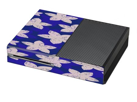 Flowered Blue Microsoft Xbox One Skin on Sale