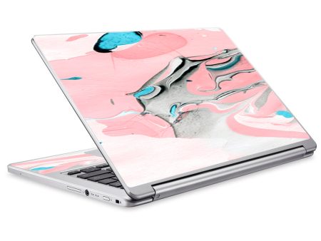 Pastel Marble Pink Blue Swirl Acer Chromebook R13 Skin Online Hot Sale