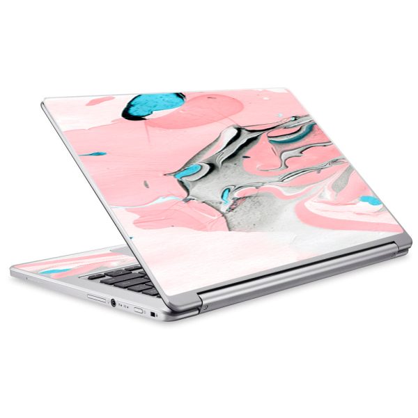 Pastel Marble Pink Blue Swirl Acer Chromebook R13 Skin Online Hot Sale