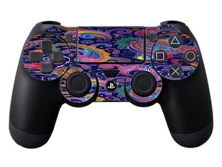 Purple Paisley Sony Playstation PS4 Controller Skin For Sale