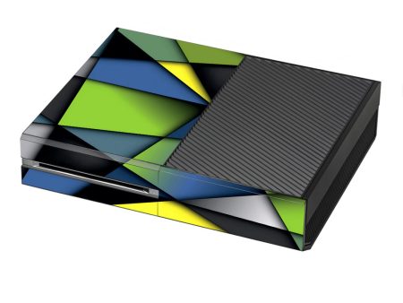 Green Blue Geometry Shapes Microsoft Xbox One Skin For Sale