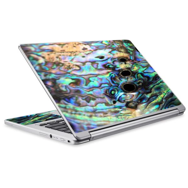 Abalone Swirl Shell Design Blue Acer Chromebook R13 Skin For Discount