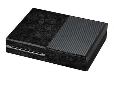 Black Sticker Slap Design Microsoft Xbox One Skin Online Hot Sale