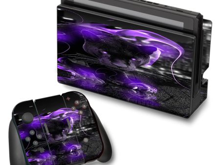 Black Panther Purple Smoke Nintendo Switch Skin Online