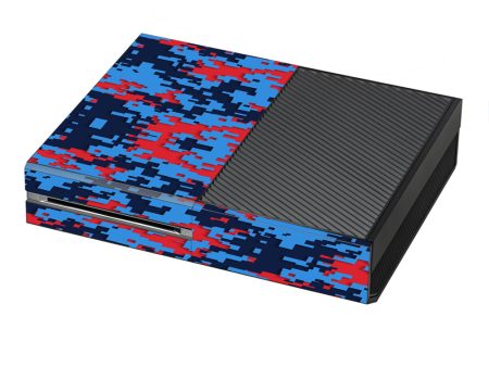 Digi Camo Team Colors Camouflage Blue Red Microsoft Xbox One Skin Cheap