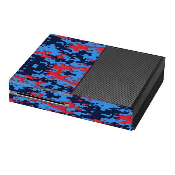 Digi Camo Team Colors Camouflage Blue Red Microsoft Xbox One Skin Cheap