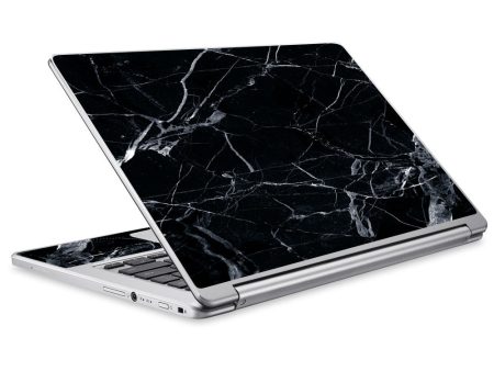 Black Marble Granite White Acer Chromebook R13 Skin Supply