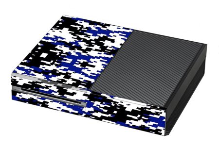 Digi Camo Team Colors Camouflage Blue Black Microsoft Xbox One Skin on Sale