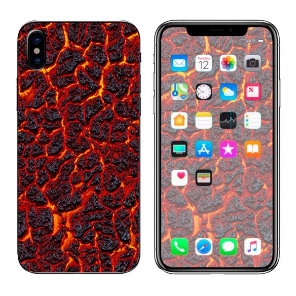 Burnt Top Lava Eruption Ash Apple iPhone X Skin For Cheap