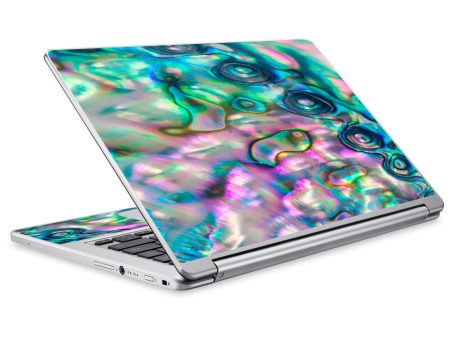 Abalone Shell Pink Green Blue Opal Acer Chromebook R13 Skin Online now