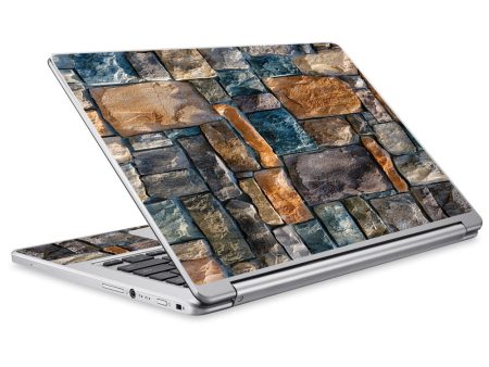 Brick Colors Blue Red White Bricks Wall Acer Chromebook R13 Skin on Sale