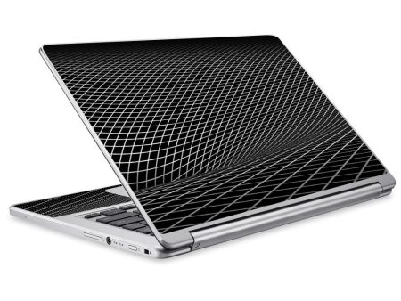 Abstract Lines On Black Acer Chromebook R13 Skin Online