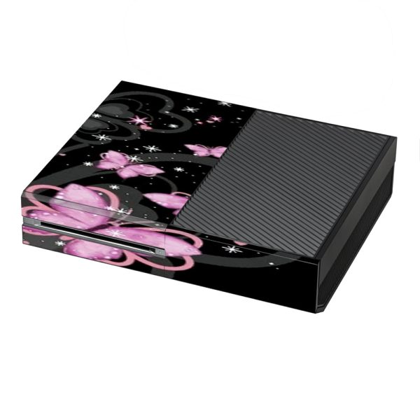 Pink Majestic Butterflies Hearts Microsoft Xbox One Skin Supply