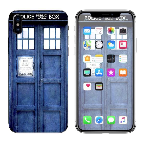 Booth, Tardis Call Box Apple iPhone X Skin Online Hot Sale