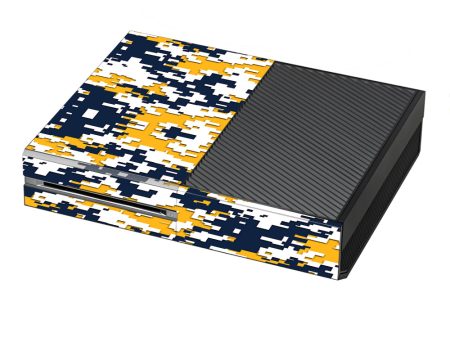 Digi Camo Team Colors Camouflage Blue Yellow Microsoft Xbox One Skin Cheap