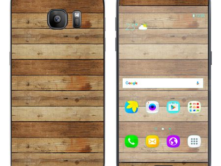 Wood Panels Plank Samsung Galaxy S7 Skin For Cheap