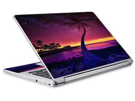 Palm Tree Stars And Sunset Purple Acer Chromebook R13 Skin Online Hot Sale