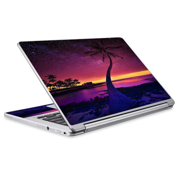 Palm Tree Stars And Sunset Purple Acer Chromebook R13 Skin Online Hot Sale