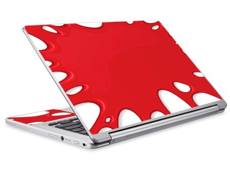 Red Stretch Slime Blood Acer Chromebook R13 Skin Supply