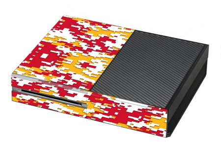 Digi Camo Team Colors Camouflage Red Yellow Microsoft Xbox One Skin Online