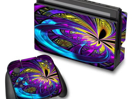 Purple Beautiful Design Nintendo Switch Skin Hot on Sale