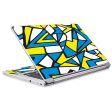 Stained Glass Abstract Blue Yellow Acer Chromebook R13 Skin Cheap