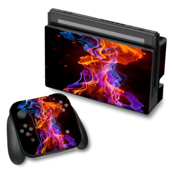 Neon Smoke Blue, Orange, Purple Nintendo Switch Skin Discount