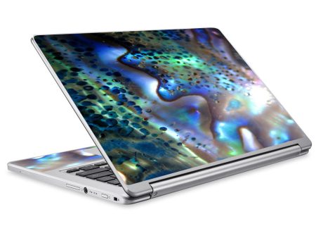 Abalone Pearl Sea Shell Green Blue Acer Chromebook R13 Skin Cheap