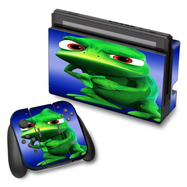 Green Dino, Dinosaur, Gecko,Lizard Nintendo Switch Skin Sale