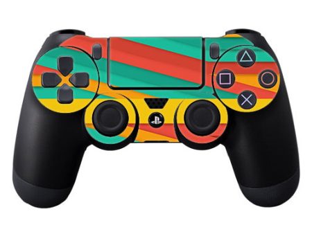 Turquoise Blue Yellow Sony Playstation PS4 Controller Skin Online Sale