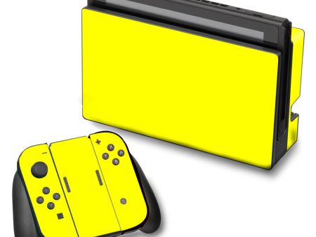 Bright Yellow Nintendo Switch Skin Fashion