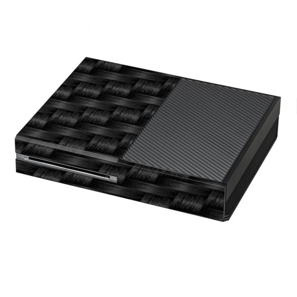 Black Grey Carbon Fiber Weave Microsoft Xbox One Skin For Sale