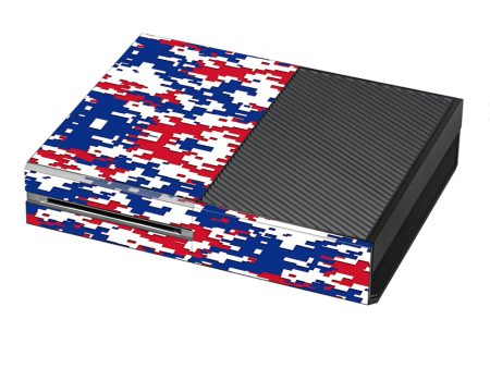 Digi Camo Team Colors Camouflage Red White Blue Microsoft Xbox One Skin on Sale