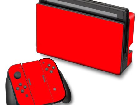 Bright Red Nintendo Switch Skin on Sale