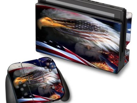 Usa Bald Eagle In Flag Nintendo Switch Skin Online