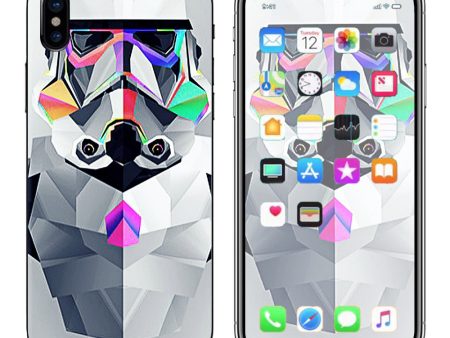 Abstract Trooper Apple iPhone X Skin Sale