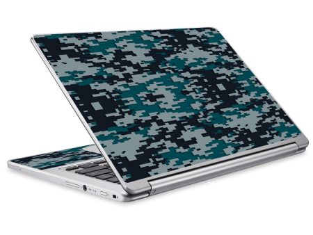 Digi Camo Team Colors Camouflage Green Black Grey Acer Chromebook R13 Skin Online