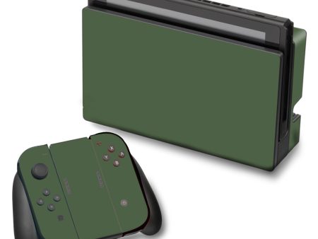 Solid Olive Green Nintendo Switch Skin Fashion