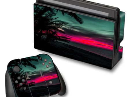 Ocean Sunset Pink Sky  Nintendo Switch Skin on Sale