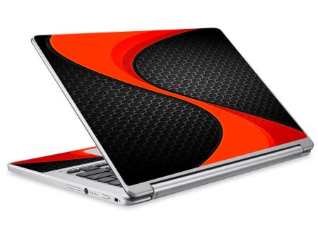 Red Twist Black Metallic Acer Chromebook R13 Skin on Sale