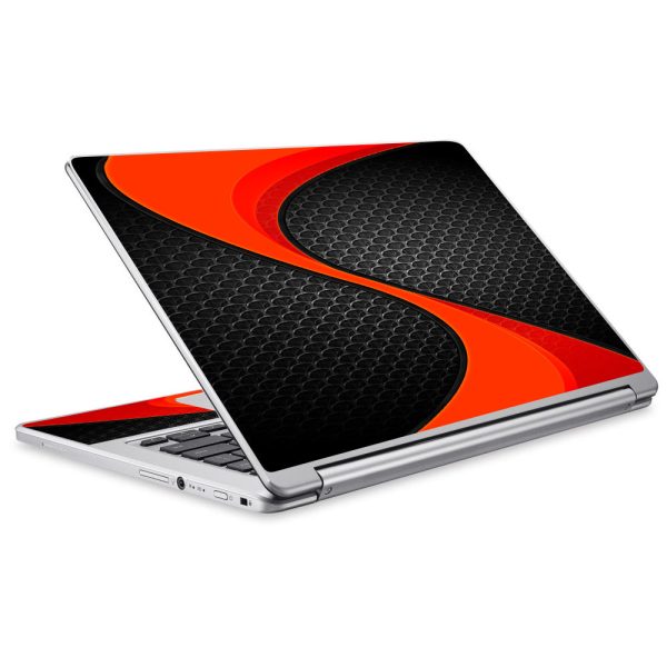 Red Twist Black Metallic Acer Chromebook R13 Skin on Sale