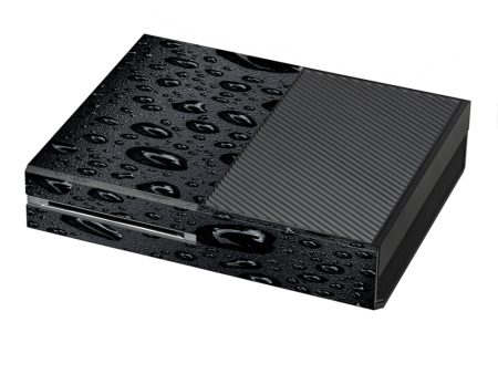 Rain Drops On Black Metal Microsoft Xbox One Skin Online Hot Sale