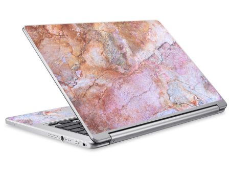 Rose Peach Pink Marble Pattern Acer Chromebook R13 Skin Online now