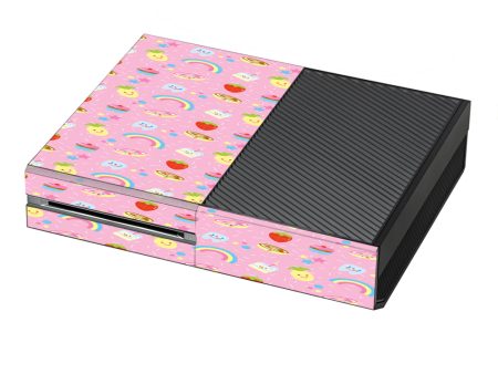 Pink Rainbows Strawberry Microsoft Xbox One Skin For Sale