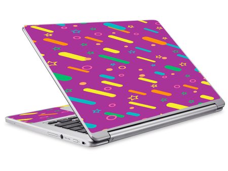 Purple Girly Sprinkles Cupcake Acer Chromebook R13 Skin Hot on Sale