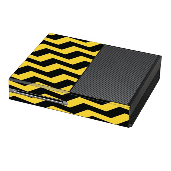 Yellow And Black Chevron Microsoft Xbox One Skin Fashion