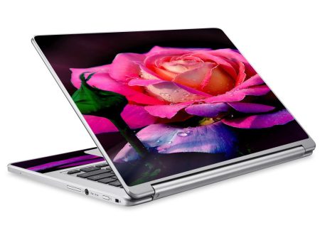 Beautiful Rose Flower Pink Purple Acer Chromebook R13 Skin Online Sale